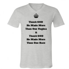 Unisex V-Neck Jersey Tee