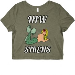 Ladies Slim Fit Crop Top Tee