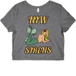 Ladies Slim Fit Crop Top Tee