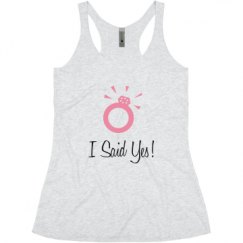 Ladies Slim Fit Super Soft Racerback Triblend Tank