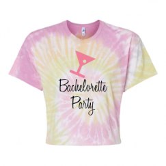 Women's Tie Dye Crop Top Tee