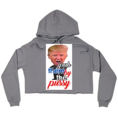 Ladies Relaxed Fit Cropped Fleece Hoodie