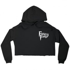 Ladies Relaxed Fit Cropped Fleece Hoodie