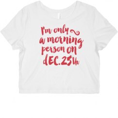 Ladies Slim Fit Crop Top Tee