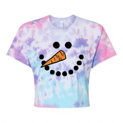 Women's Tie Dye Crop Top Tee