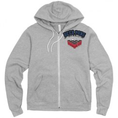 Unisex Fleece Full Zip Midweight Hoodie