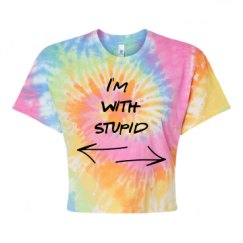 Women's Tie Dye Crop Top Tee