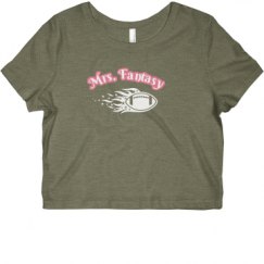 Ladies Slim Fit Crop Top Tee