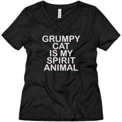 Ladies Relaxed Fit V-Neck Tee