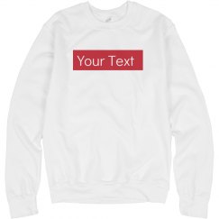 custom supreme your text here unisex basic promo hoodie