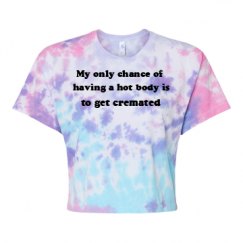 Women's Tie Dye Crop Top Tee