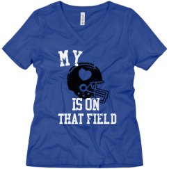 Ladies Relaxed Fit V-Neck Tee