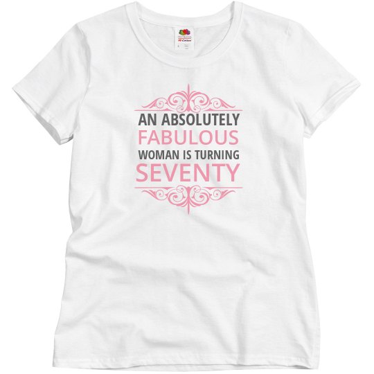 A fabulous woman is turning seventy