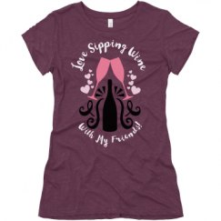 Ladies Slim Fit Super Soft Triblend Tee