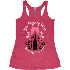 Ladies Slim Fit Super Soft Racerback Triblend Tank