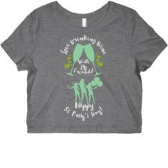 Ladies Slim Fit Crop Top Tee