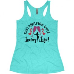 Ladies Slim Fit Super Soft Racerback Triblend Tank