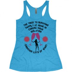 Ladies Slim Fit Super Soft Racerback Triblend Tank