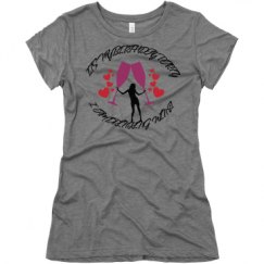Ladies Slim Fit Super Soft Triblend Tee