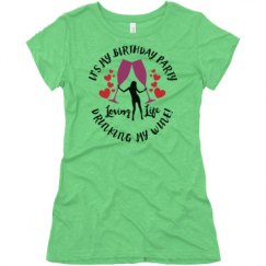 Ladies Slim Fit Super Soft Triblend Tee