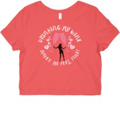 Ladies Slim Fit Crop Top Tee