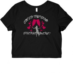Ladies Slim Fit Crop Top Tee
