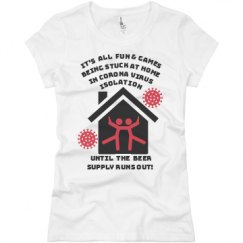 Ladies Slim Fit Basic Promo Jersey Tee