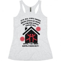 Ladies Slim Fit Super Soft Racerback Triblend Tank