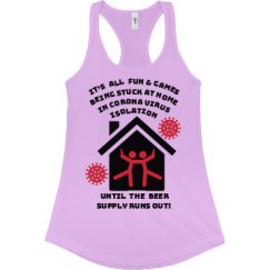 Ladies Slim Fit Racerback Tank Top
