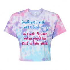 Women's Tie Dye Crop Top Tee