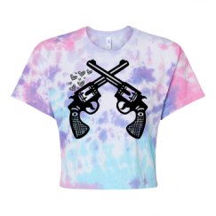 Women's Tie Dye Crop Top Tee