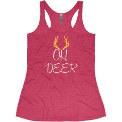Ladies Slim Fit Super Soft Racerback Triblend Tank