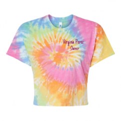 Women's Tie Dye Crop Top Tee