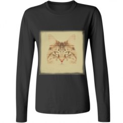 Ladies Relaxed Fit Basic Long Sleeve Tee