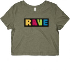 Ladies Slim Fit Crop Top Tee