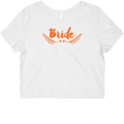 Ladies Slim Fit Crop Top Tee