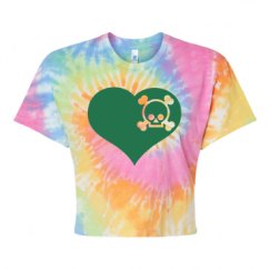 Women's Tie Dye Crop Top Tee