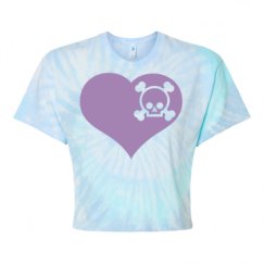 Women's Tie Dye Crop Top Tee