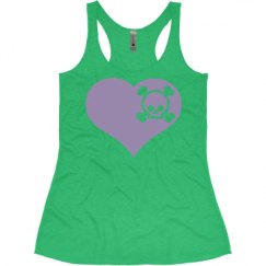 Ladies Slim Fit Super Soft Racerback Triblend Tank