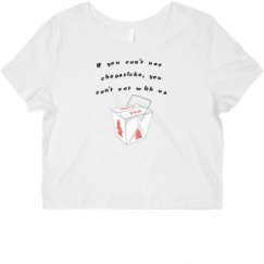 Ladies Slim Fit Crop Top Tee