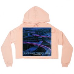 Ladies Relaxed Fit Cropped Fleece Hoodie