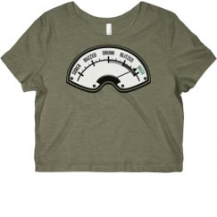 Ladies Slim Fit Crop Top Tee