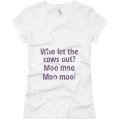 Ladies Slim Fit Basic Promo Jersey Tee