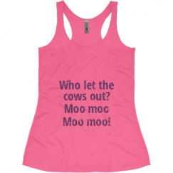 Ladies Slim Fit Super Soft Racerback Triblend Tank