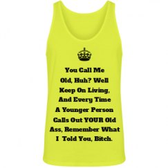 Unisex Jersey Neon Tank Top