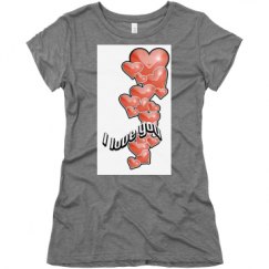 Ladies Slim Fit Super Soft Triblend Tee