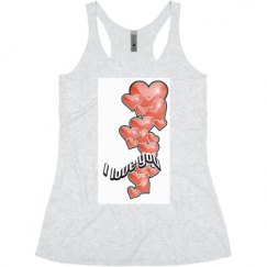 Ladies Slim Fit Super Soft Racerback Triblend Tank