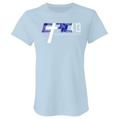 E.P.I.C. 4:13 - Women's T-Shirt with Blue Paisley Logo