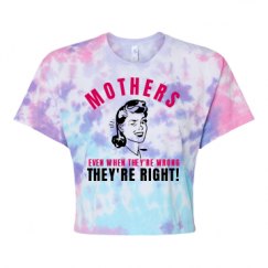 Women's Tie Dye Crop Top Tee