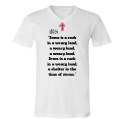 Unisex V-Neck Jersey Tee